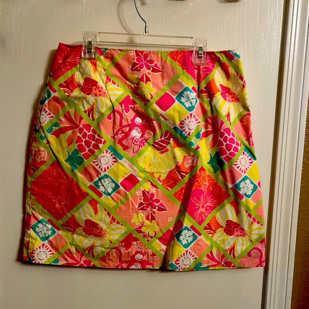 Lilly Pulitzer Green and Pink skirt